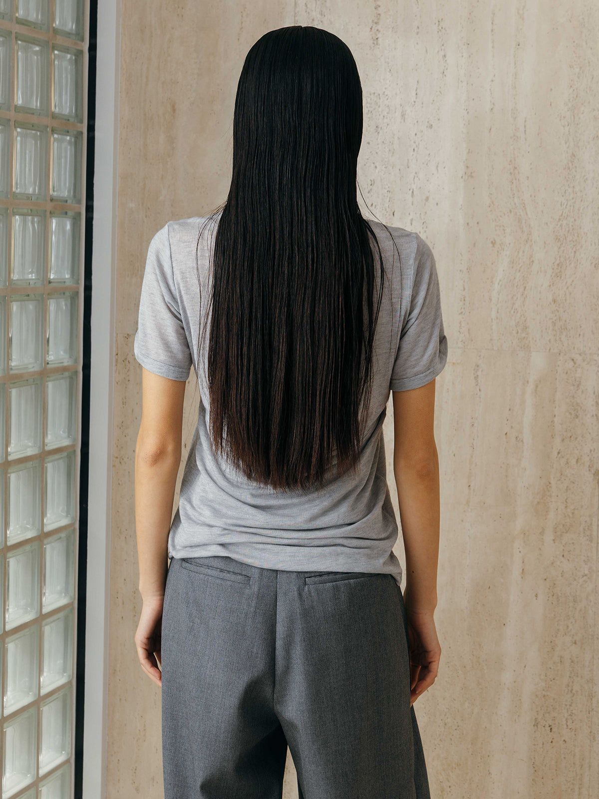 レイヤードカットトップス (グレー) LAYERED CUT TOPS (Gray) /  26SS