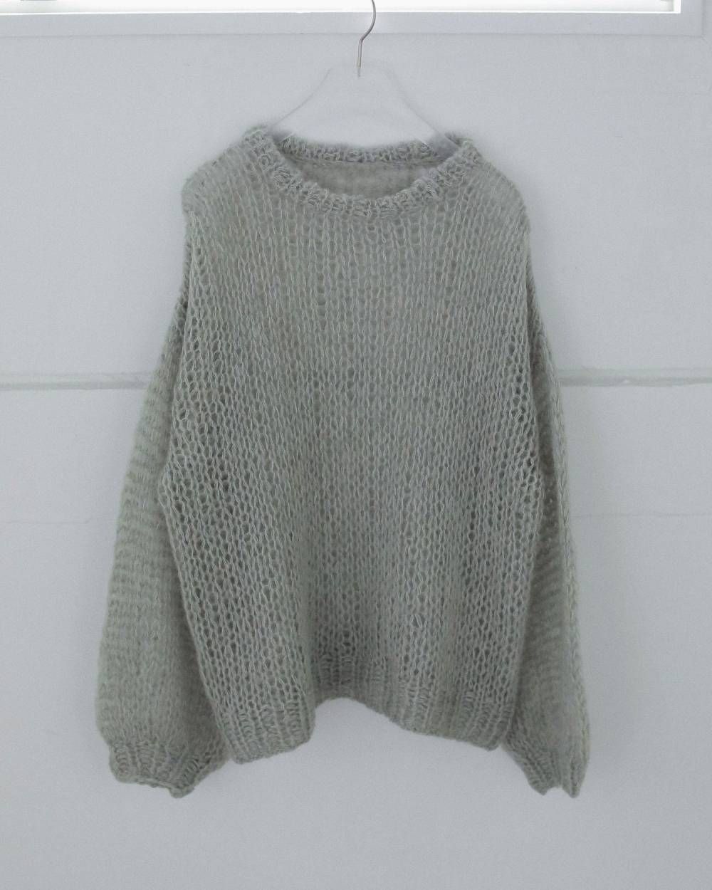 ローゲージモヘアニット (ミント) Lowgauge Mohair Knit (MInt) / 26AW 【6月29日まで期間限定予約】