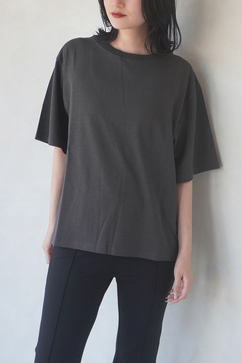 COTTON RELAX T-SHIRT / コットン リラックスTシャツ (チャコール)