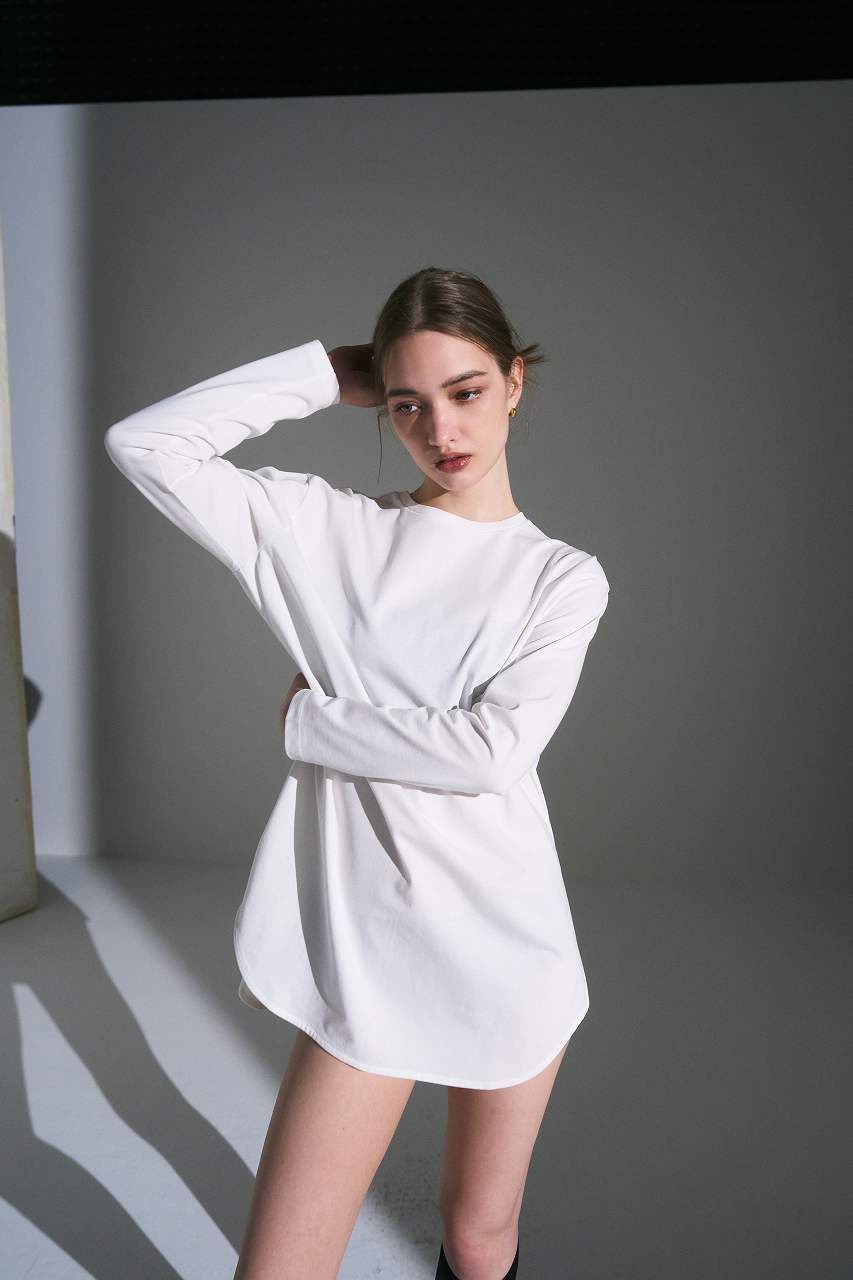 サラドラロンT (ホワイト) Dry Long-sleeve T-shirt (White) / 26AW