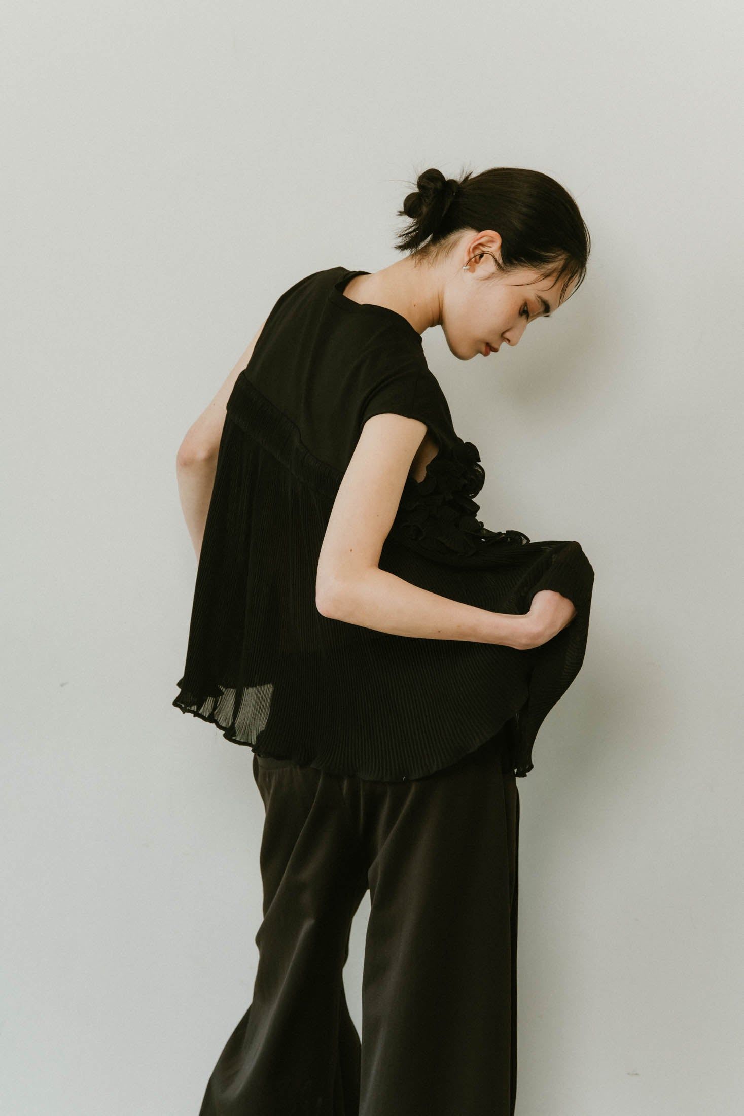 Knuth Marf - heart motif tulle tops / ハートモチーフ