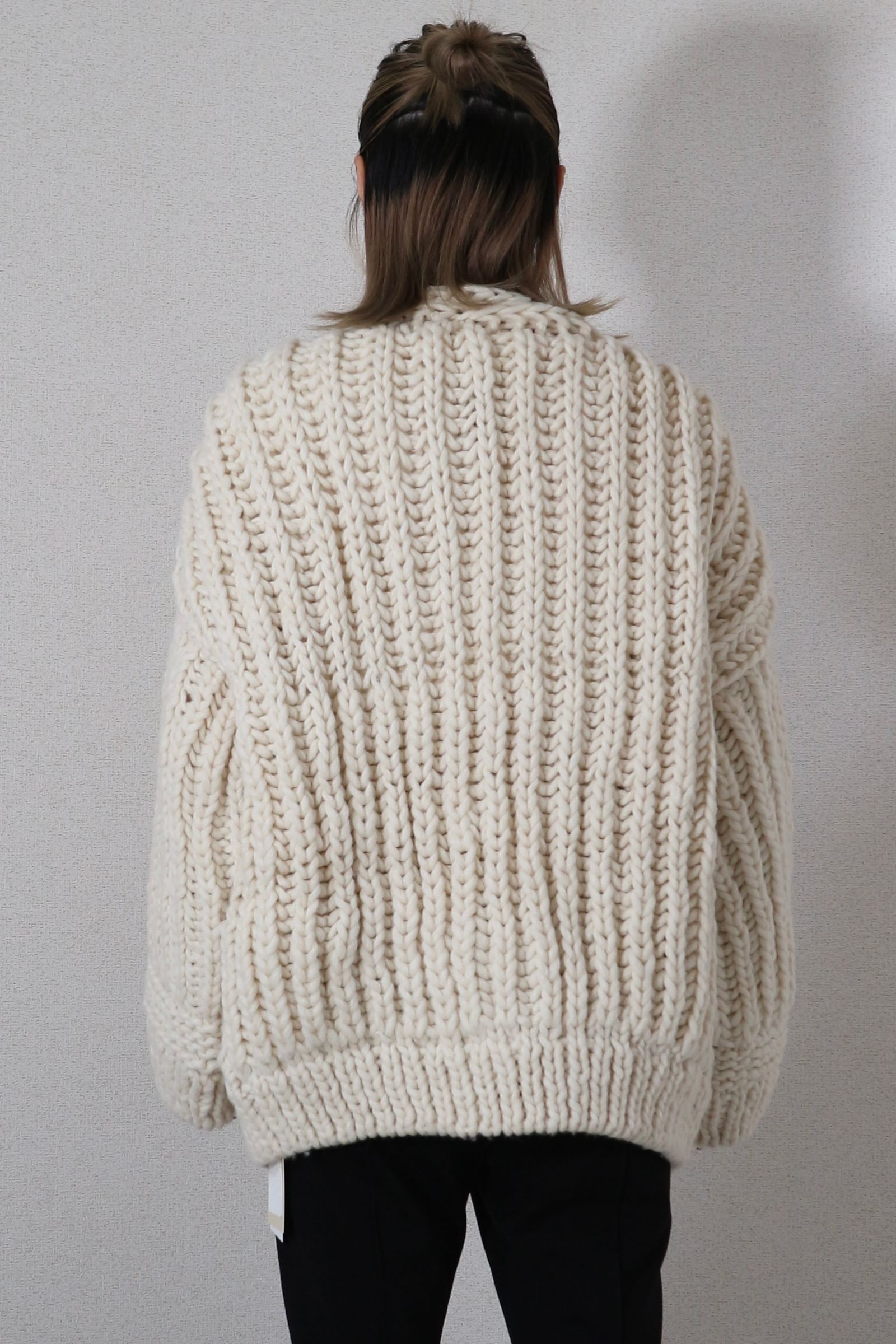 CASA FLINE - LOW GAUGE HAND KNIT CARDIGAN / ローゲージハンドニット