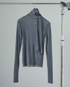 【25AW】Velour Tie Tops / ベロアタイトップス (ブルー)