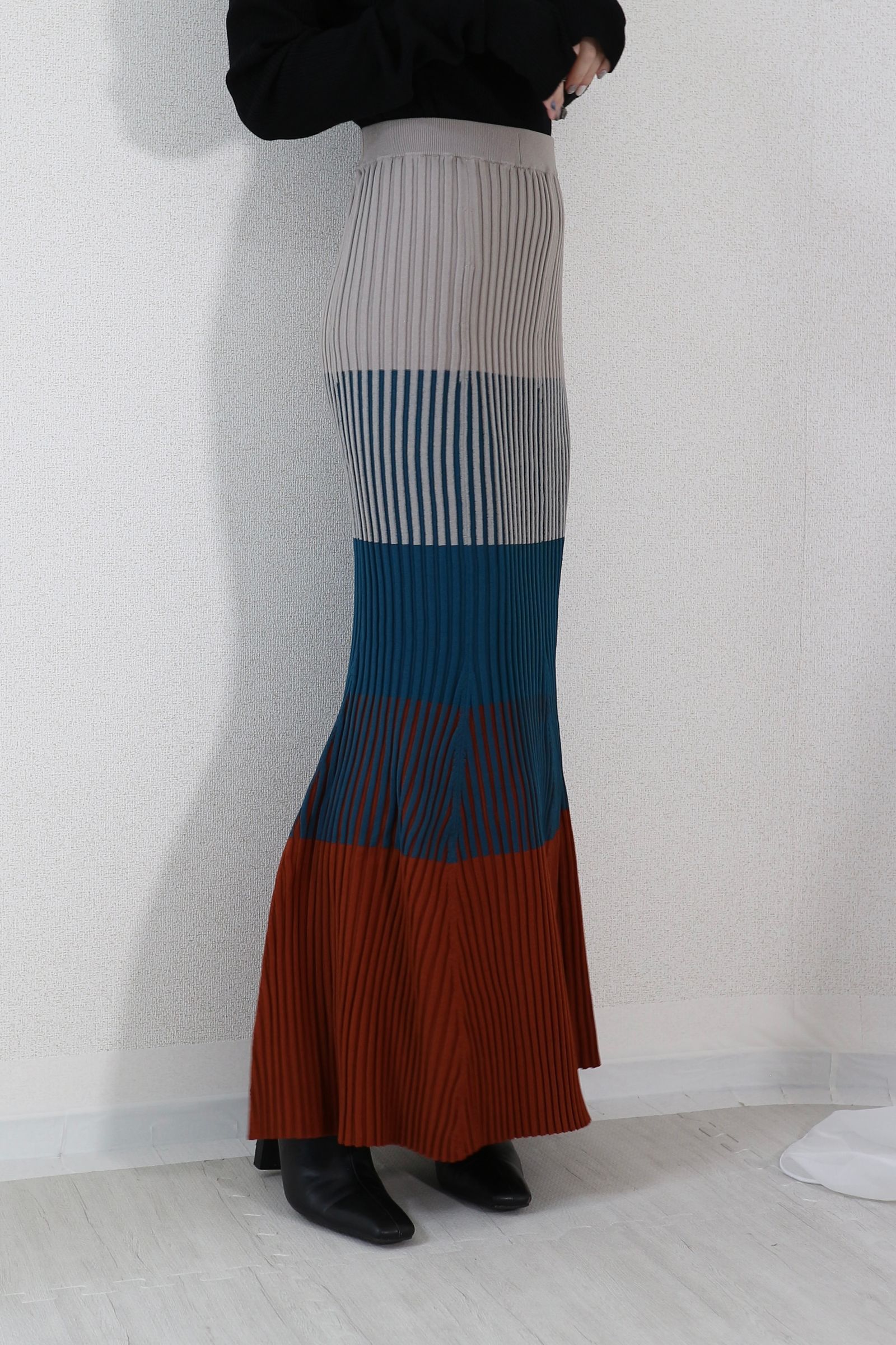 【最終値下げ】UN3D. stripe knit op ワンピース