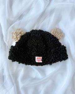 【25AW】Bear Beanie / ベアビーニー (ブラック×ブラウン)