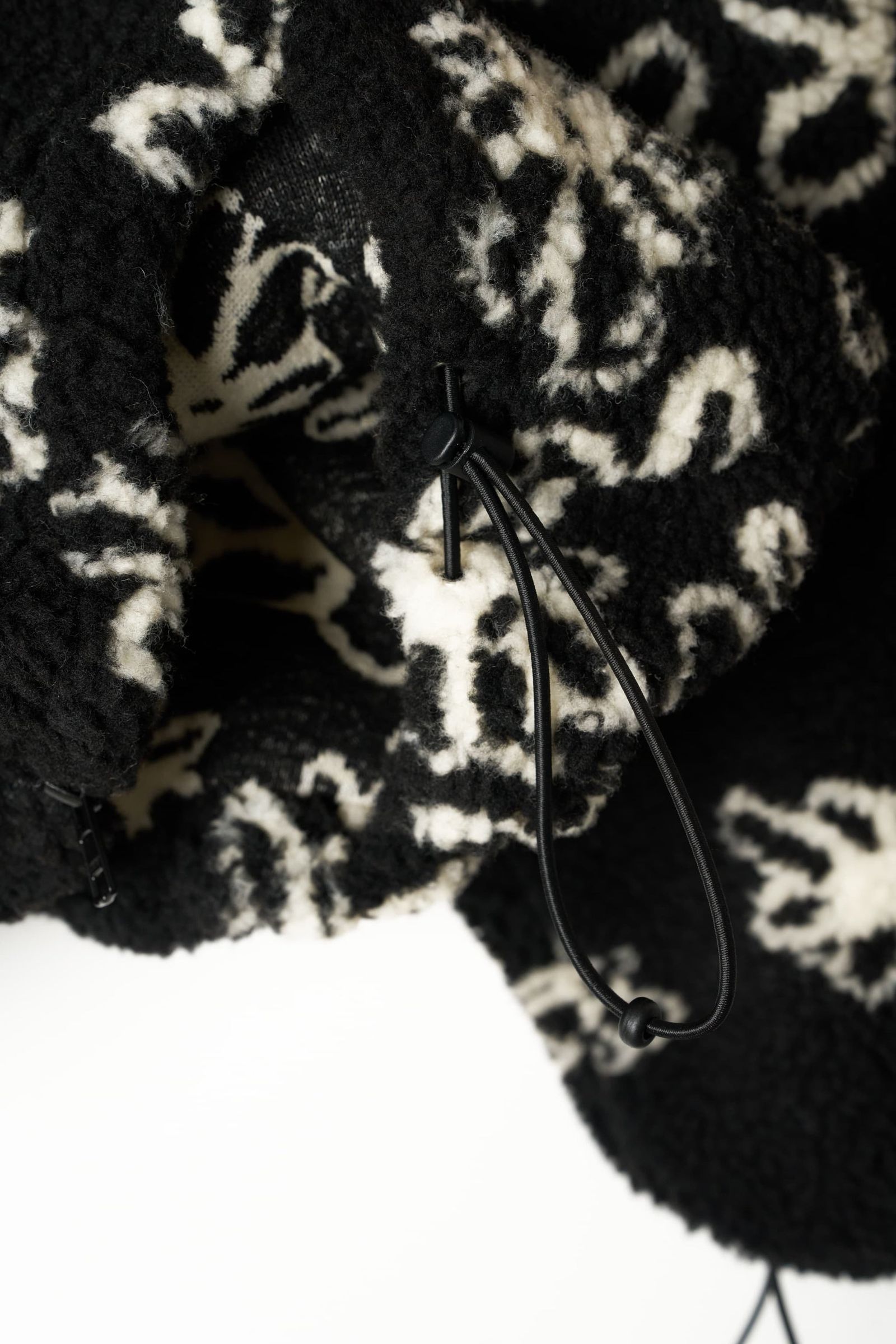 フラワー ボアフリース (ブラック) flower boa fleece(unisex) (Black) / 26AW