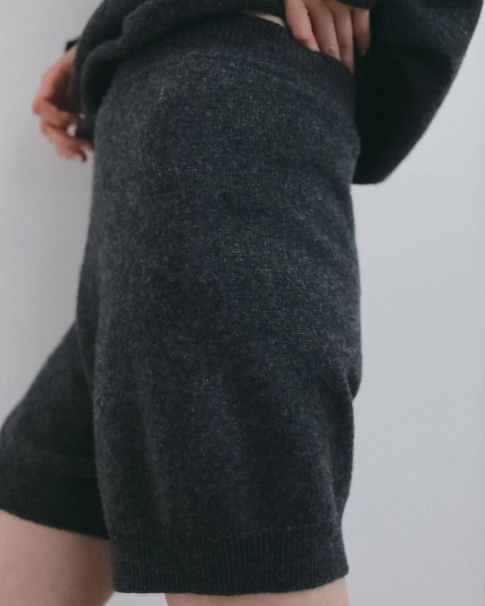 ウールニットブルマ (チャコールグレー) Wool Knit Bloomer (Charcoal gray) / 26AW 【6月29日まで期間限定予約】