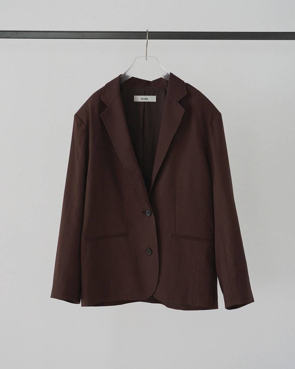 オーバーリネンジャケット (ブラウン) Over Linen Jacket (Brown) /  26SS