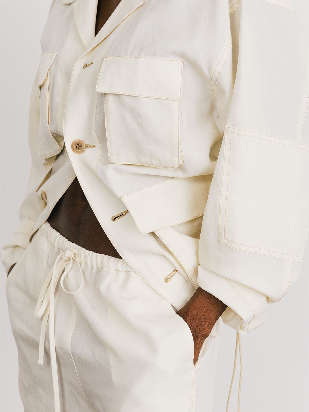 【25SS】TENCEL BDU JACKET / テンセルBDUジャケット (アイボリー)