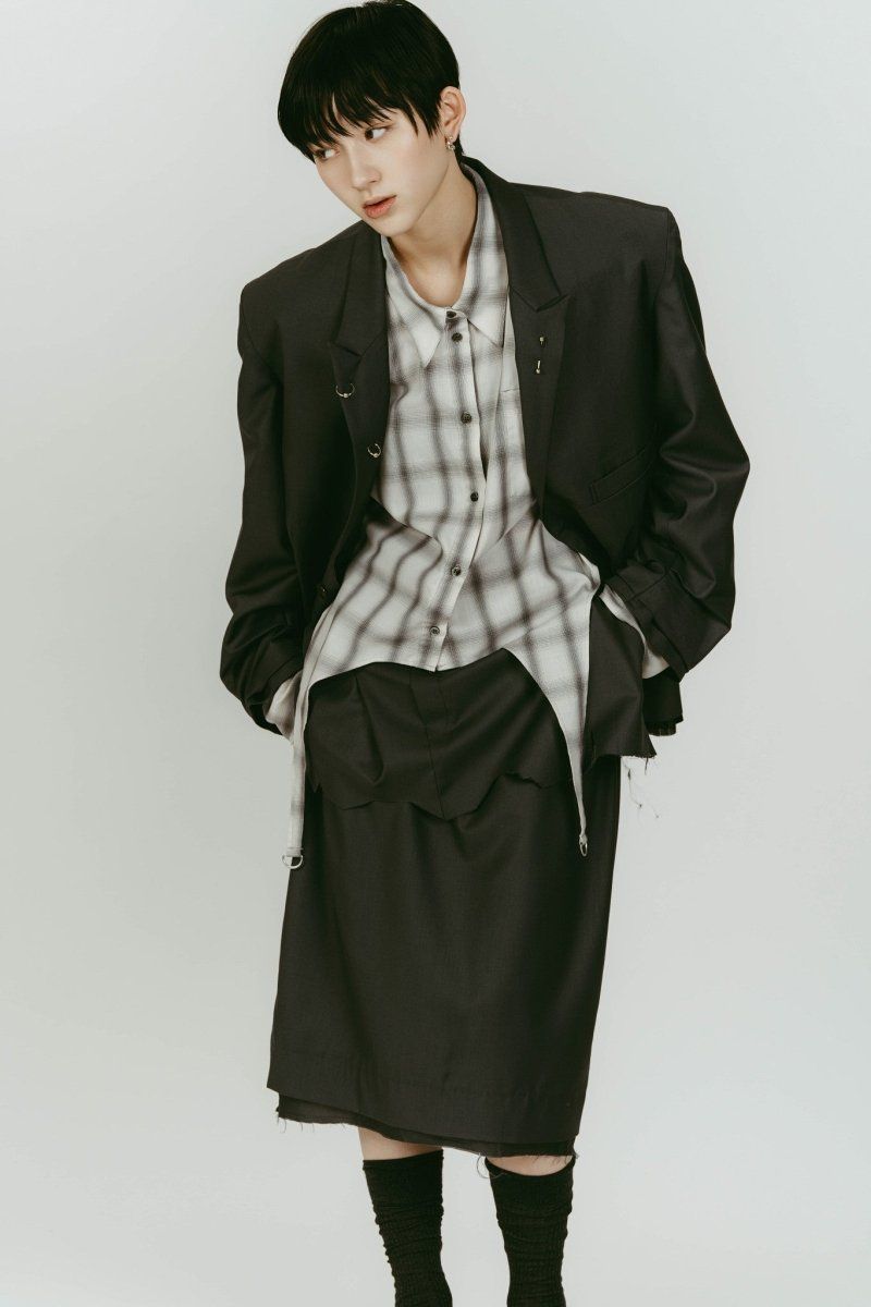 vintage tailored jacket (Gray) / ヴィンテージ テーラードジャケット (グレー) / 26SS