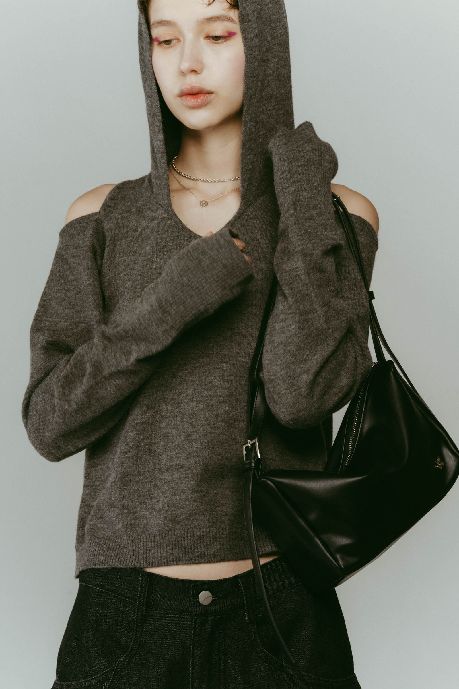 ring-handle bag / リングハンドルバッグ (ブラック) / 25AW