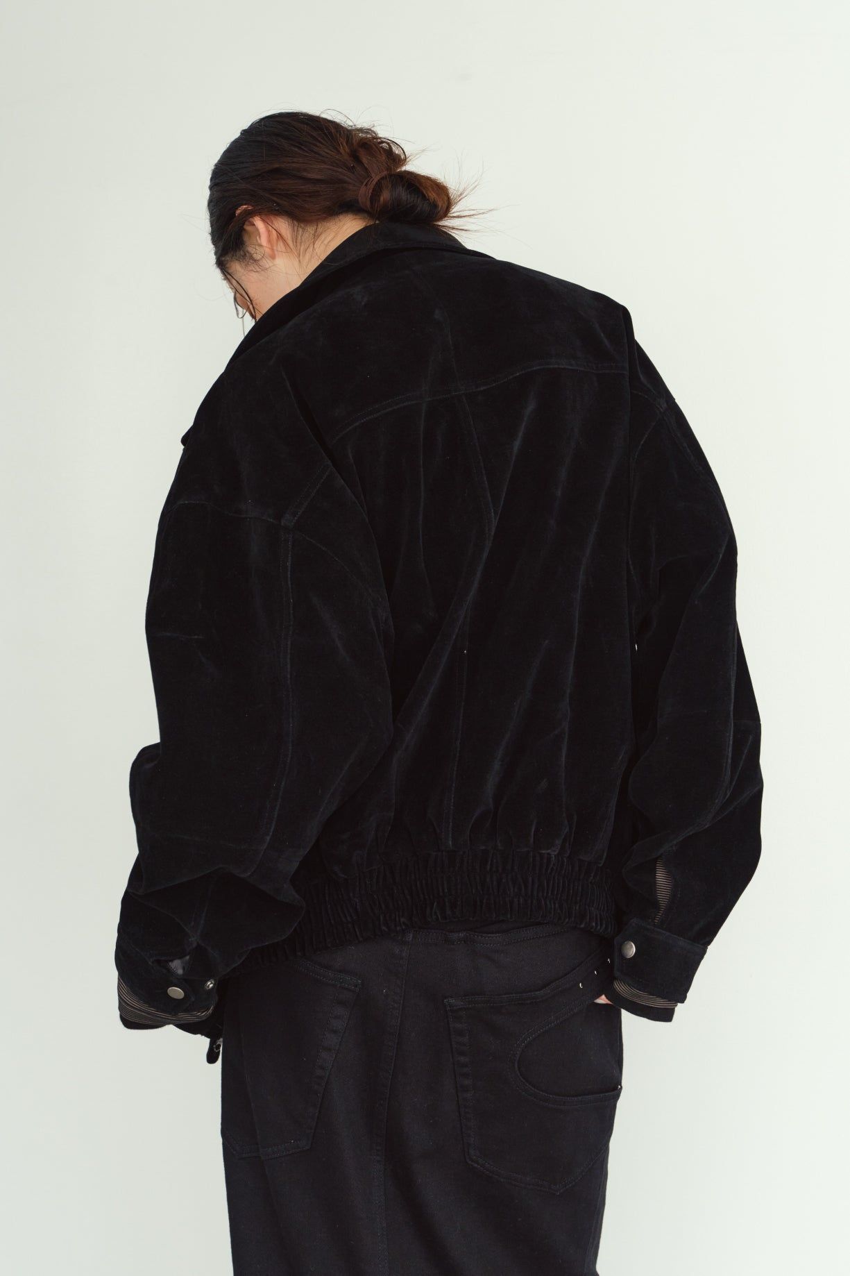 スエードブルゾン (ブラック) suede blouson(unisex) (Black) / 26AW