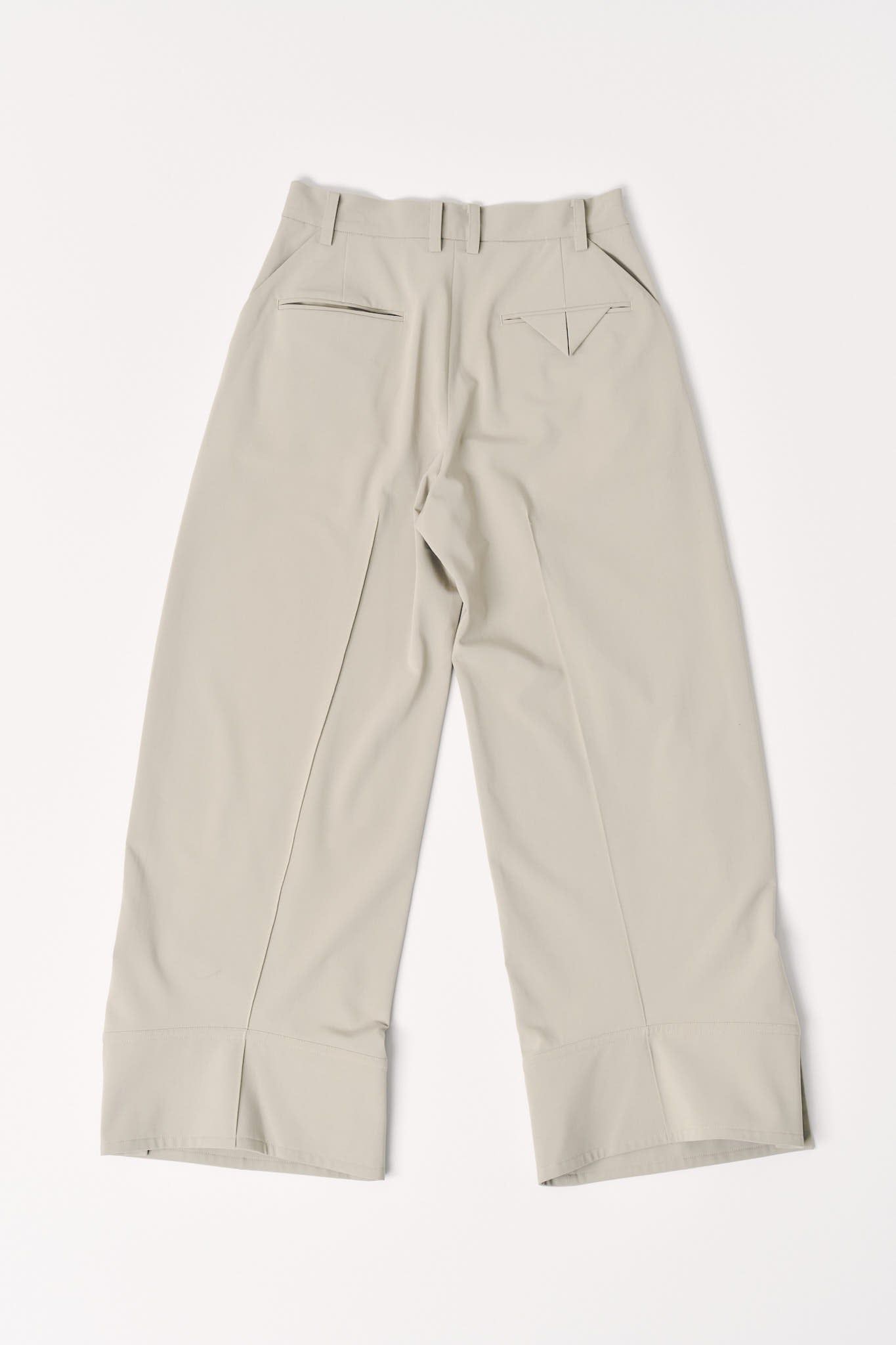 ダブルヘムトラウザー (サンドベージュ) double hem trousers(unisex) (Sand Beige) / 26AW