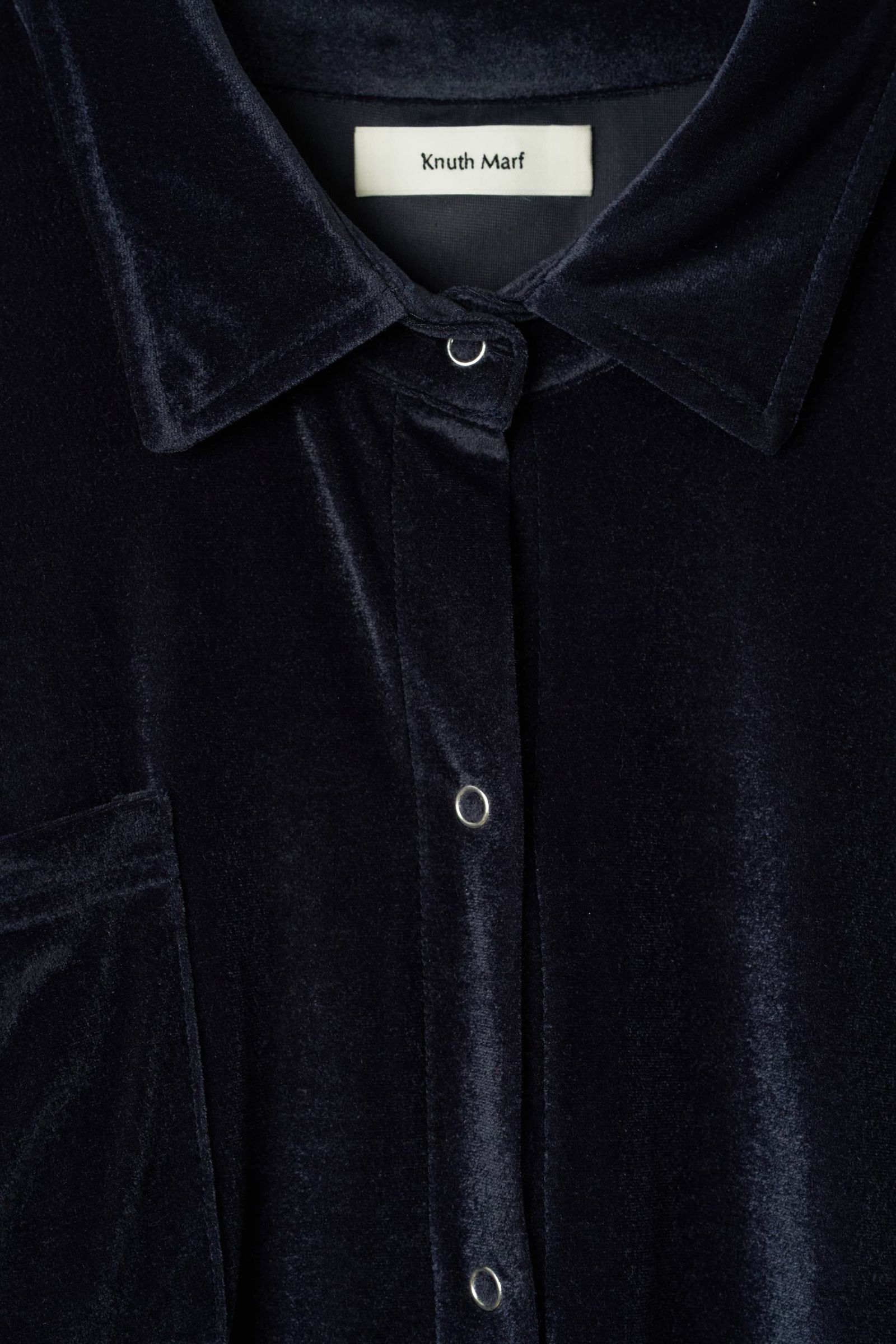 2ウェイ ベロアシャツ (ネイビー) 2way velour shirt (Navy) / 26AW