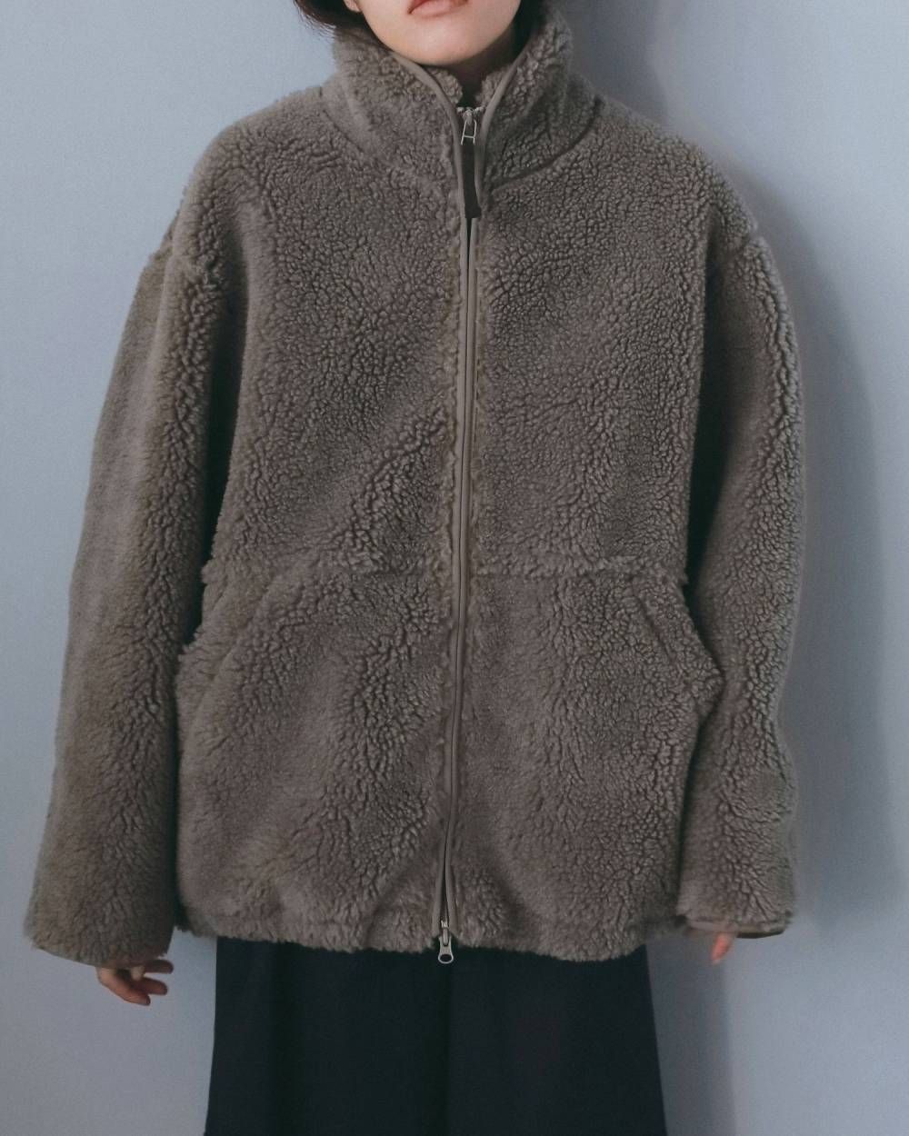 ボアジップブルゾン (ベージュ) Boa Zip Blouson (Beige) / 26AW 【6月29日まで期間限定予約】