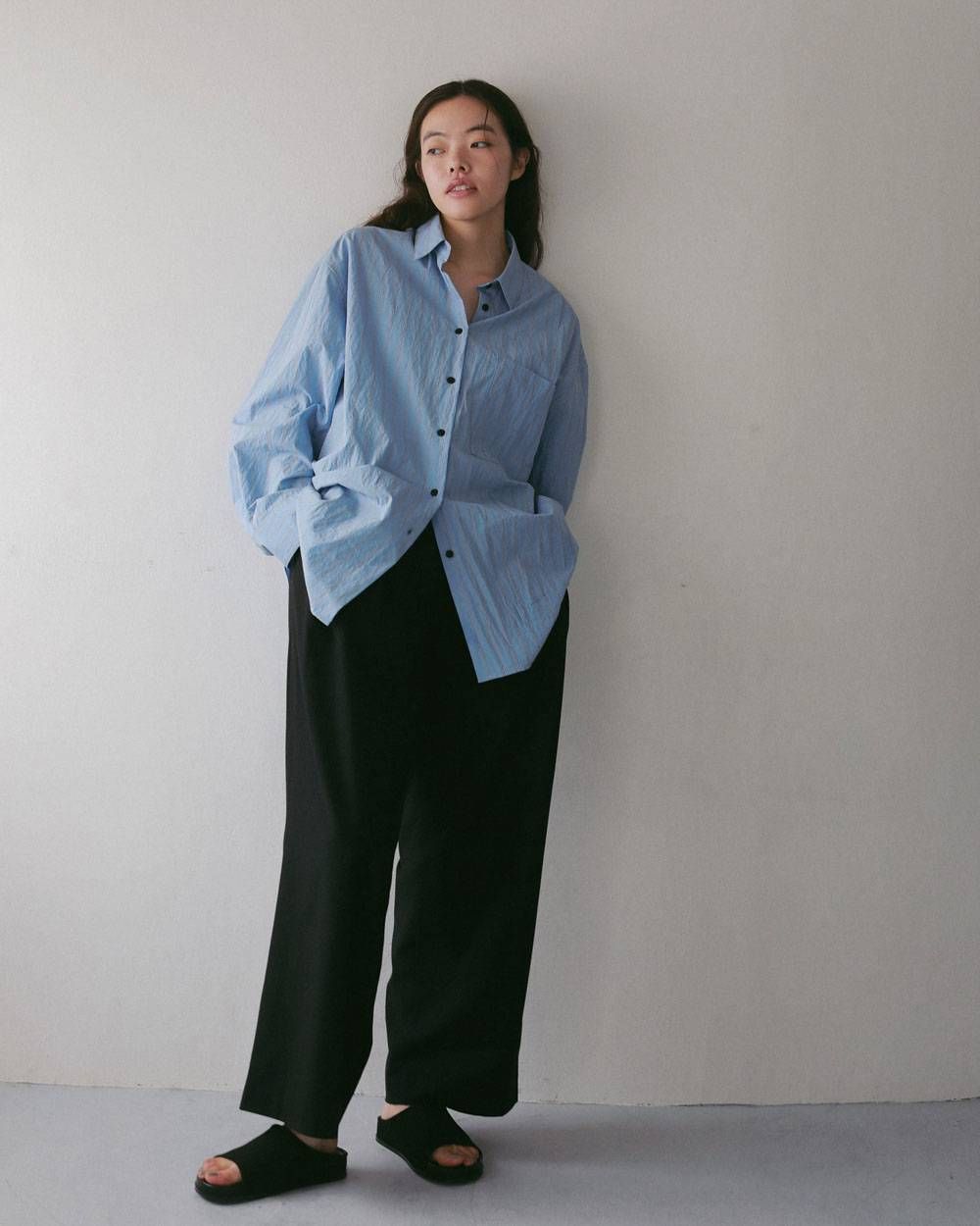 ドライストライプシャツ (アイスブルー) Dry Stripe Shirts (Iceblue) / 27SS