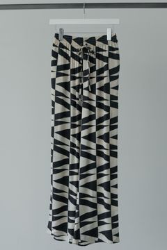 Geometric Satin Pants / ジオメトリック サテンパンツ (アイボリー)