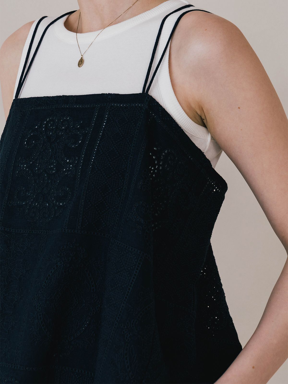 CREDONA - 【25SS】CUTWORK LACE CAMI / カットワーク レース