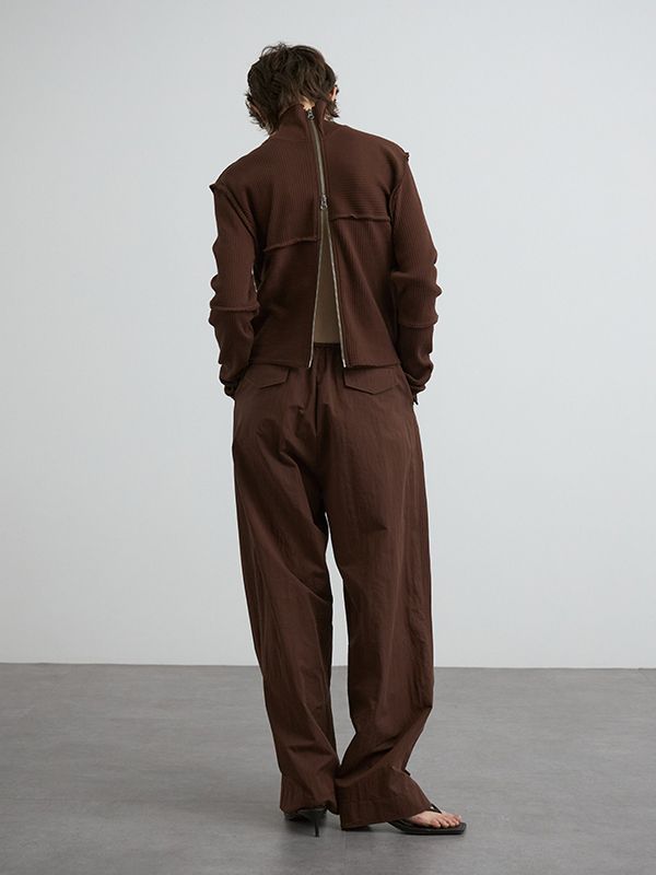 【25SS】TERRA RIB 2WAY ZIP THERMAL / ジップサーマルトップス (ブラウン)