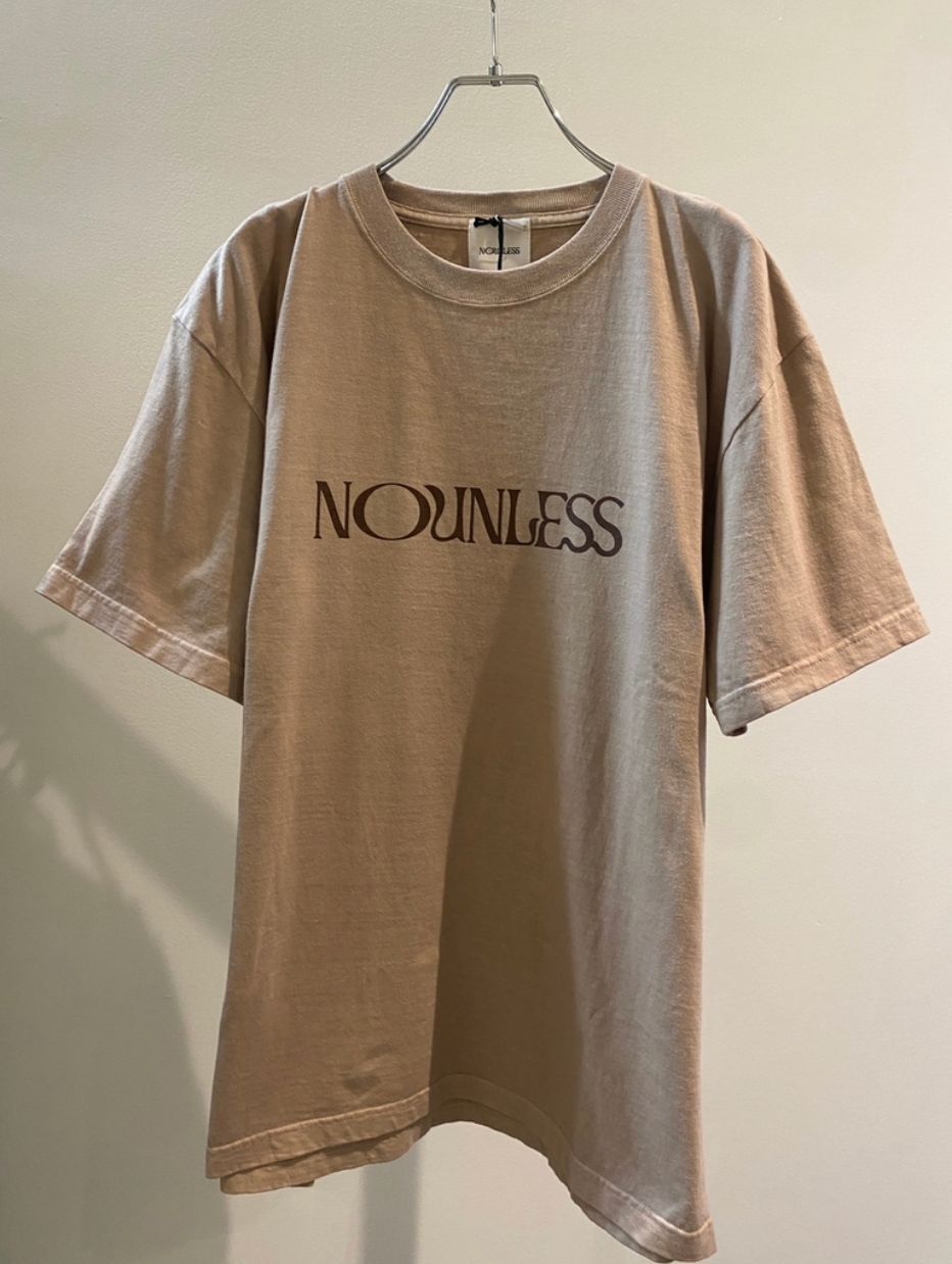 NOUNLESS - NOUNLESS BOTANICAL DYE OVER TEE / ブランドロゴ