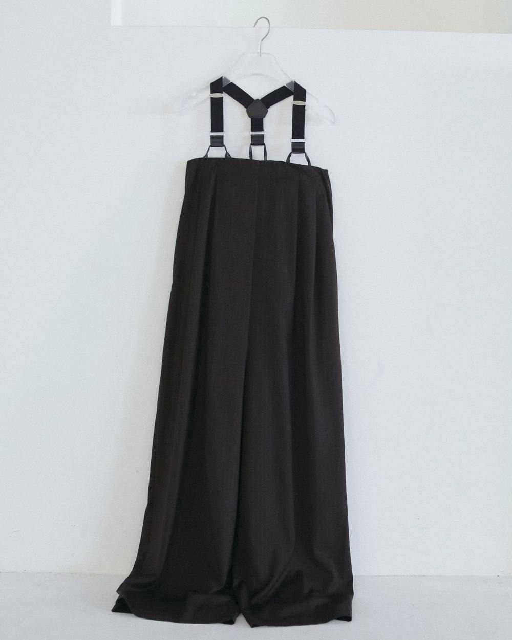ストライプ ベアトップコンビネーション (ブラウン) Stripe Baretop Combinaison (Brown) / 26AW 【6月29日まで期間限定予約】