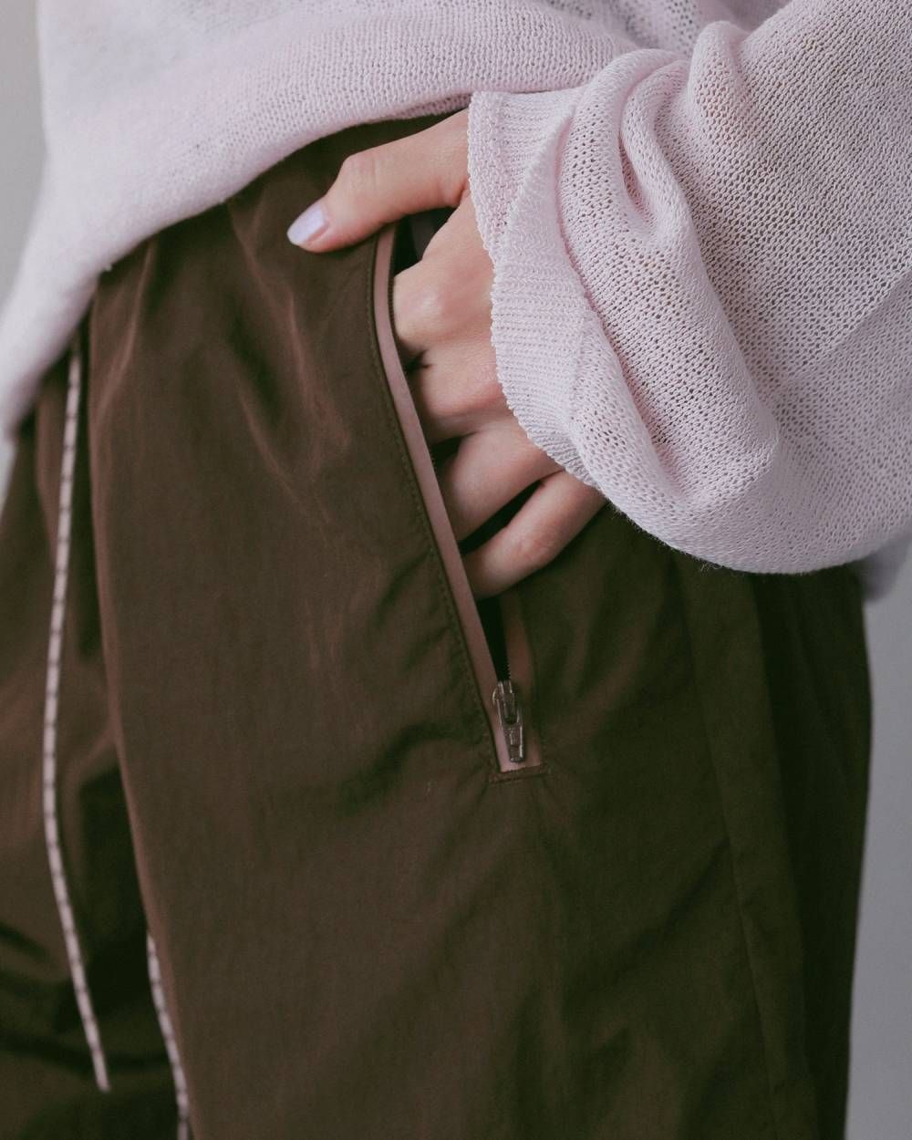 ナイロンハーフパンツ (ブラウン) Nylon Half Pants (Brown) / 27SS
