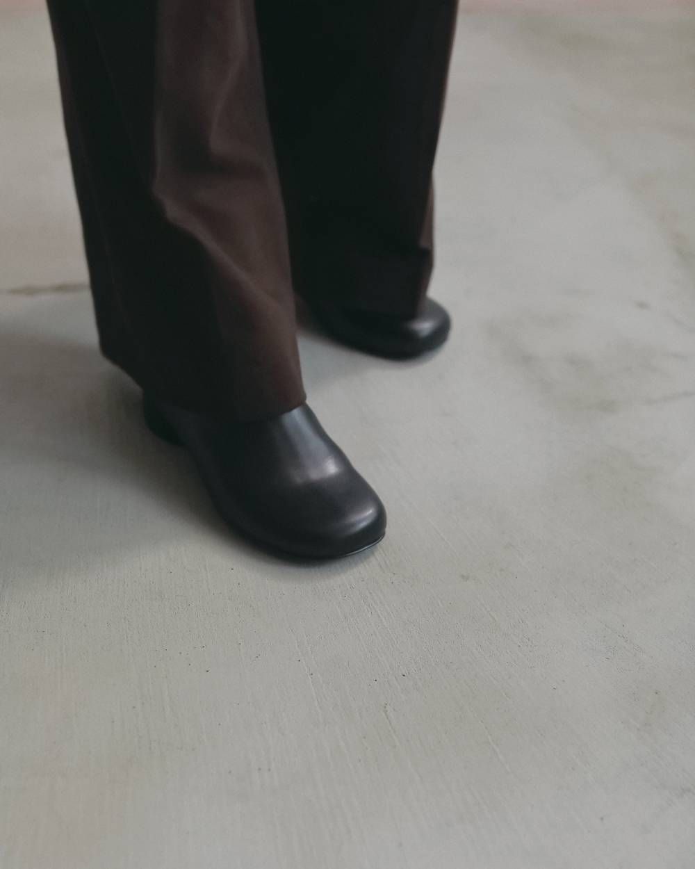 ローヒール ショートブーツ (ブラック) Lowheel Short Boots (Black) / 26AW 【6月29日まで期間限定予約】