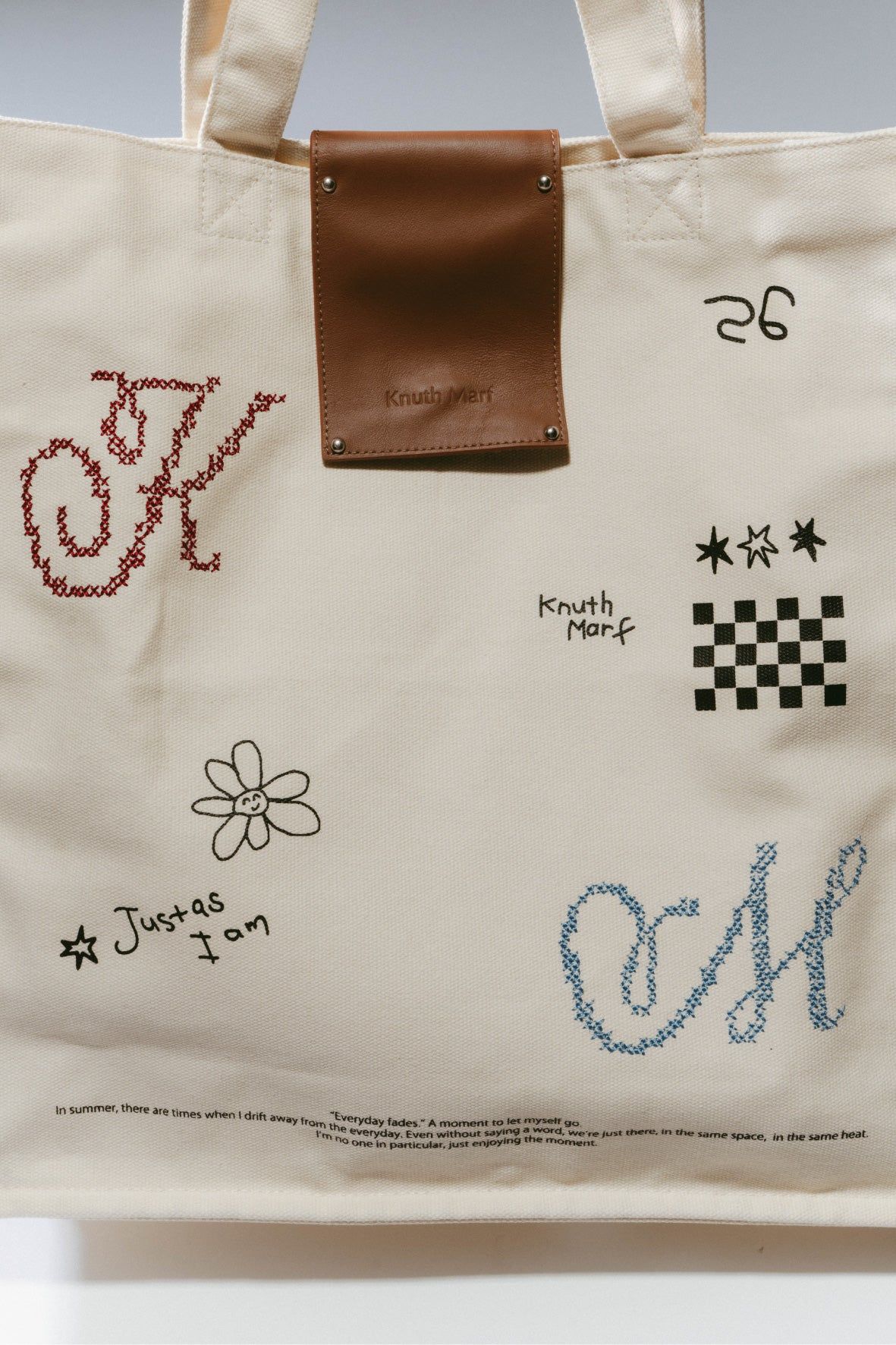 グラフィックキャンバストートバッグ (アイボリー) graphic canvas tote (Ivory) /  26SS