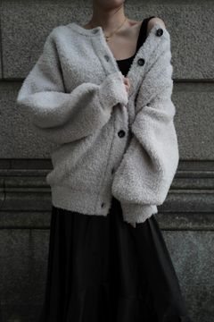 Poodle knit cardigan / プードルニット カーディガン (アイボリー)