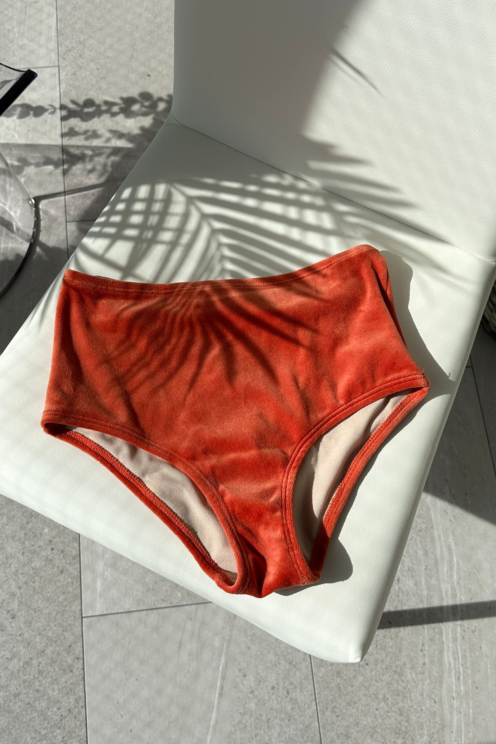 VELOUR BIKINI SWIM WEAR / ベロアスウィムウェア (オレンジ) / 水着