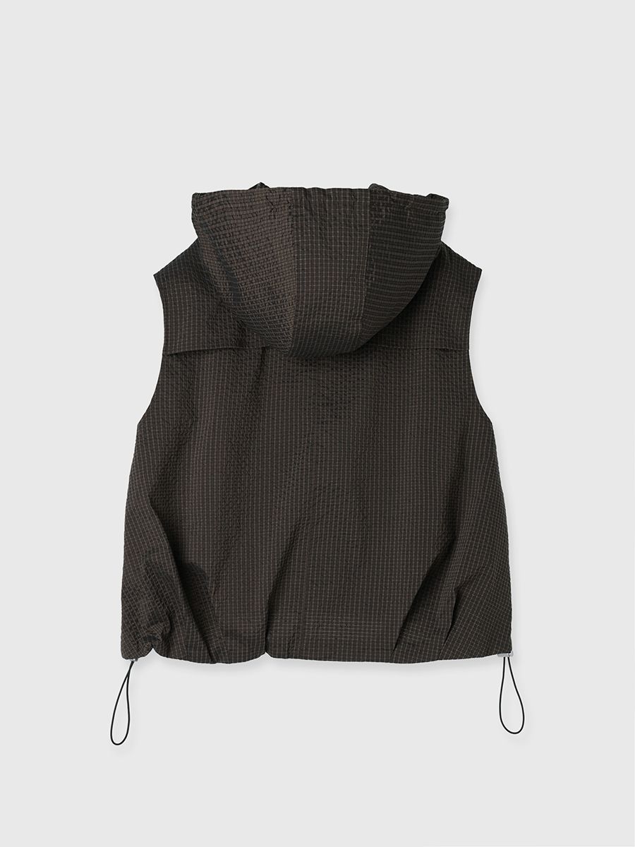 CREDONA ユーティリティジップフィッシャーベスト トップス パーカー CREDONA - 【25SS】UTILITY ZIP FISCHER VEST / ユーティリティ