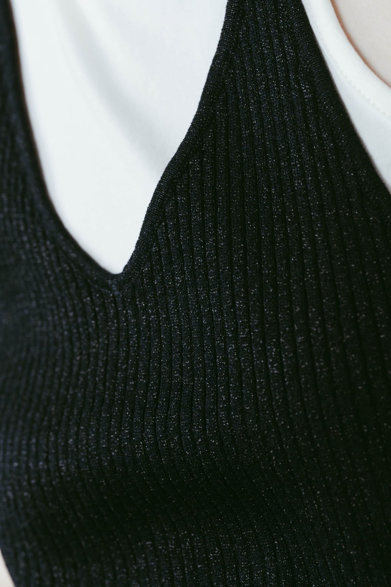 ニット ホルタービスチェ (ネイビー) knit halter bustier (Navy) /  26SS