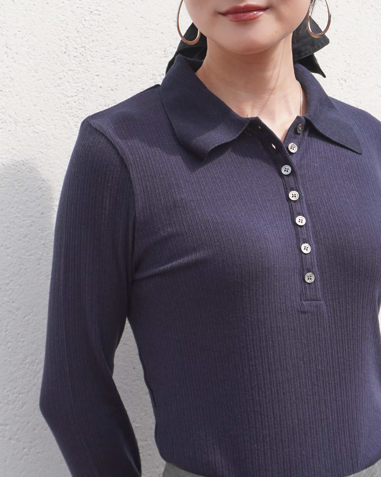 【25AW】ROLAND POLO / ローランポロシャツ (ネイビー)