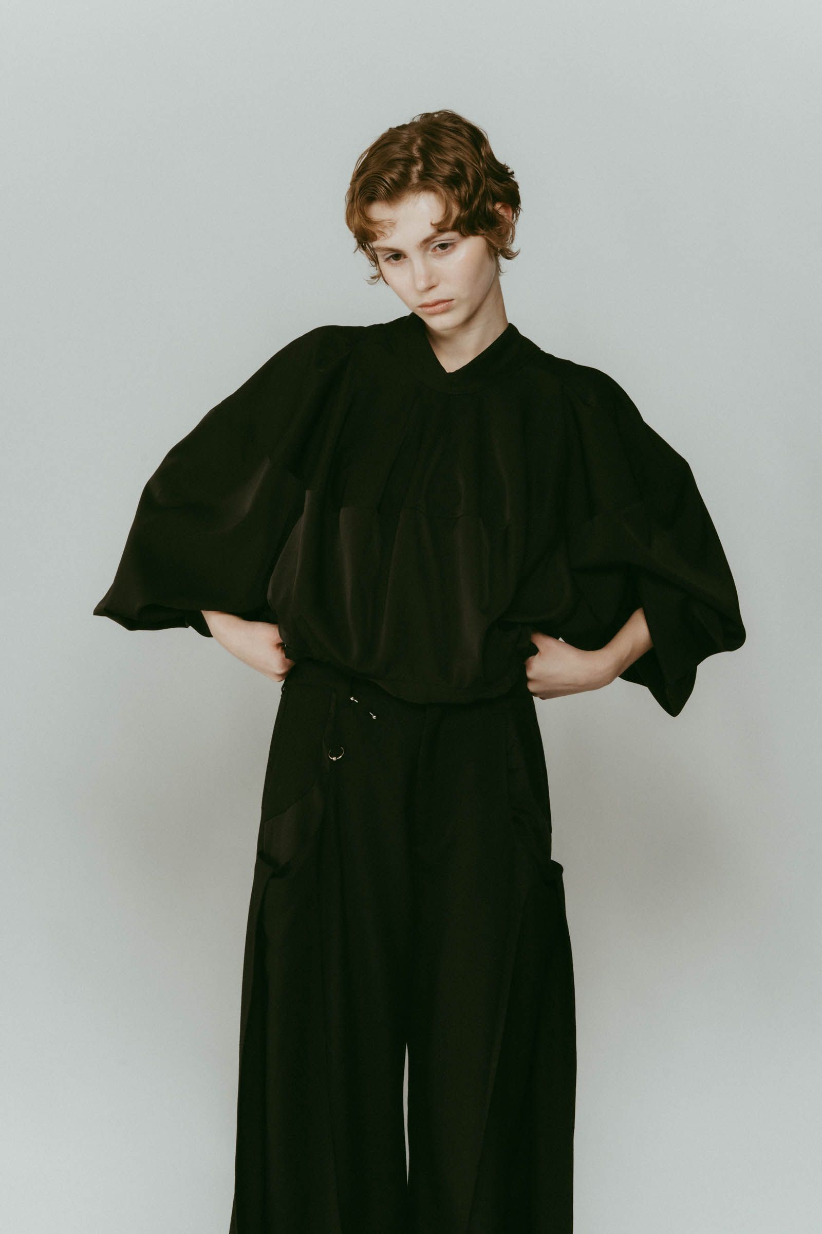 4way design blouse / 4ウェイ デザインブラウス (ブラック) / 25AW