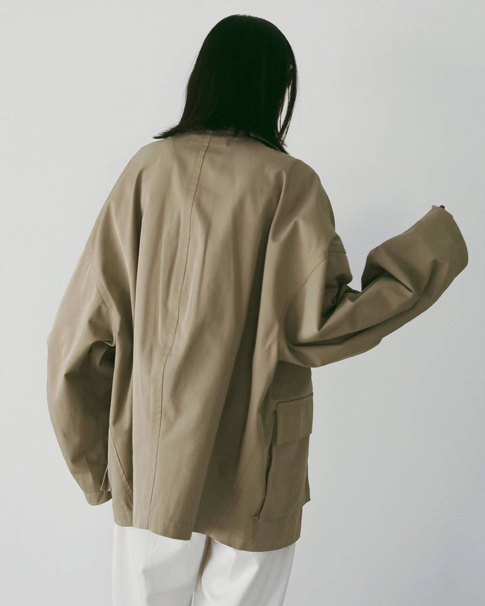 Over Half Coat (Beige) / オーバーハーフコート (ベージュ) / 26SS