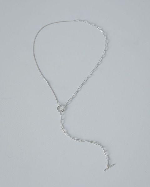 Mixchain Long Necklace / ミックスチェーン ロングネックレス (シルバー)