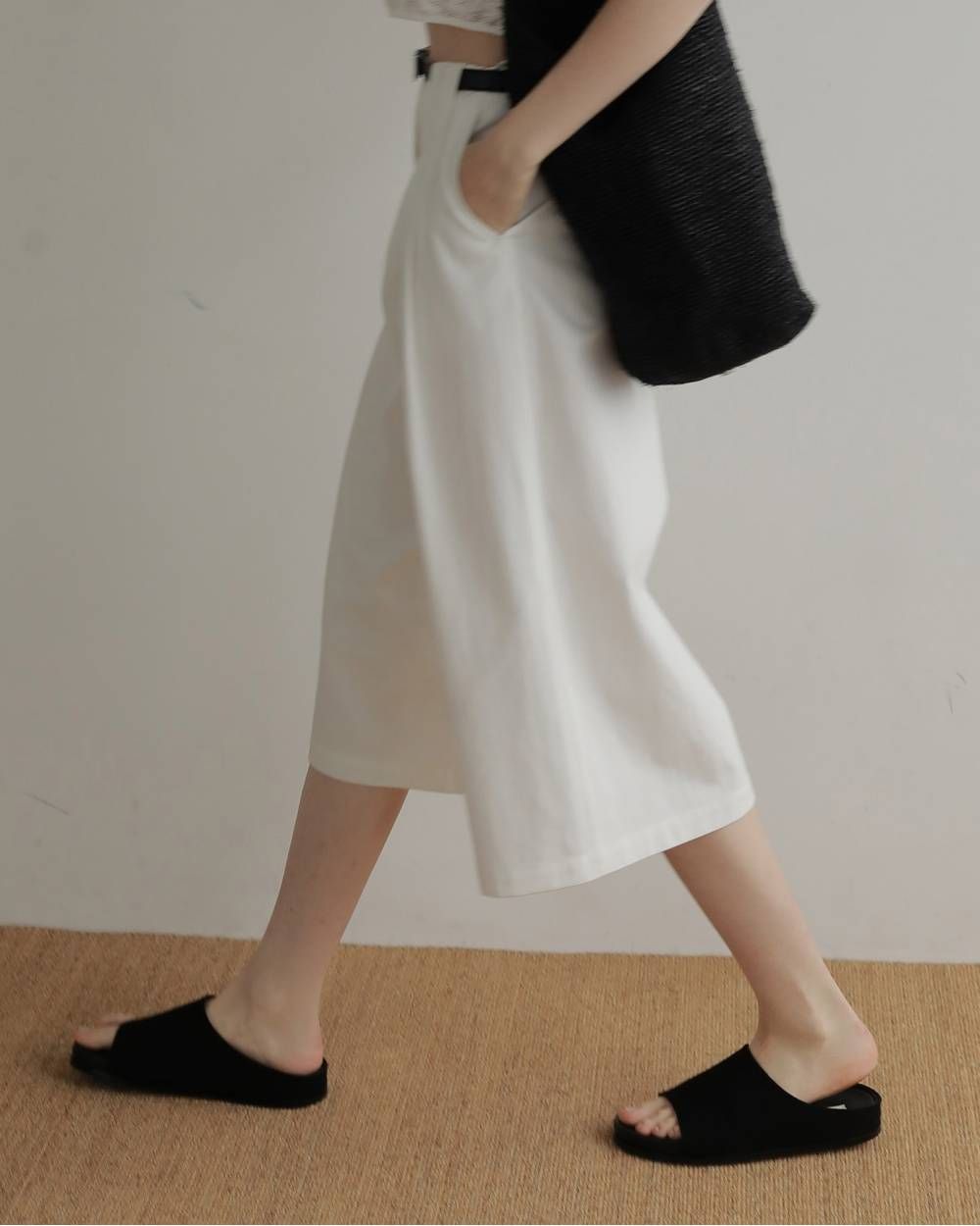 ワイドベルトサンダル (ブラック) Wide Belt Sandals (Black) / 27SS