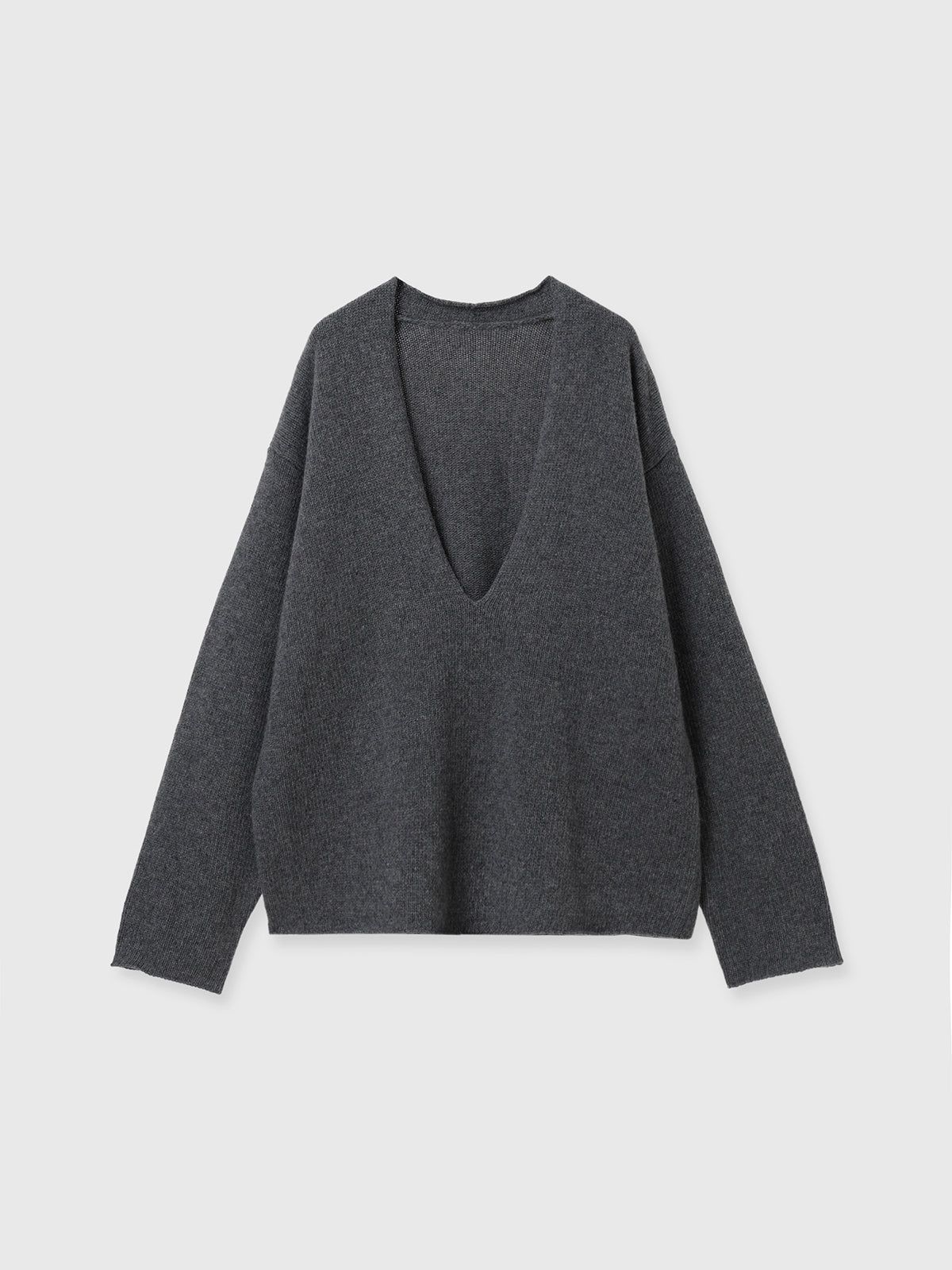 【25AW】HAMILTON V NECK KNIT / ハミルトン Vネックニット (グレー)