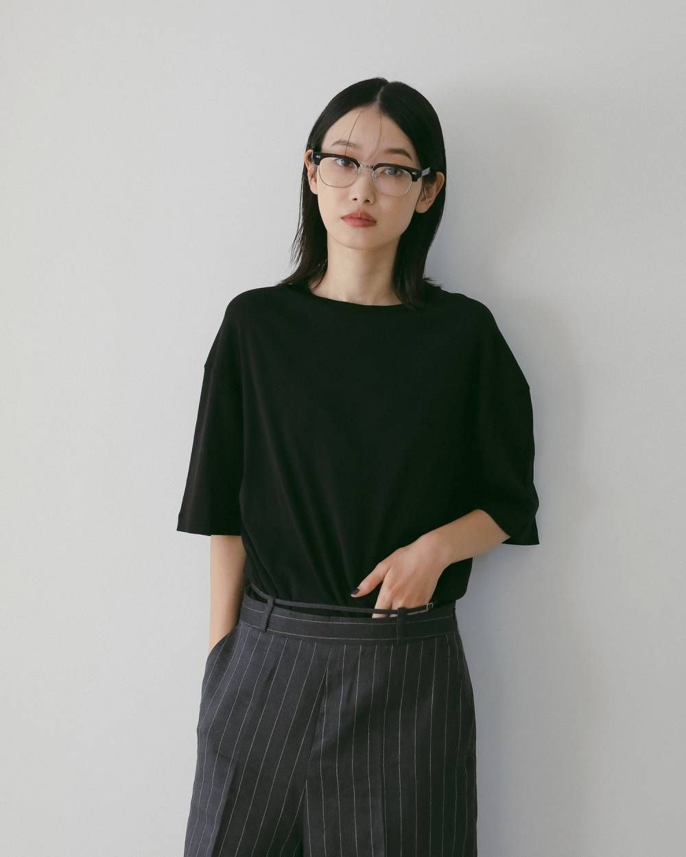 シアーオーバーTシャツ (ブラック) Sheer Over T-Shirts (Black) / 26SS