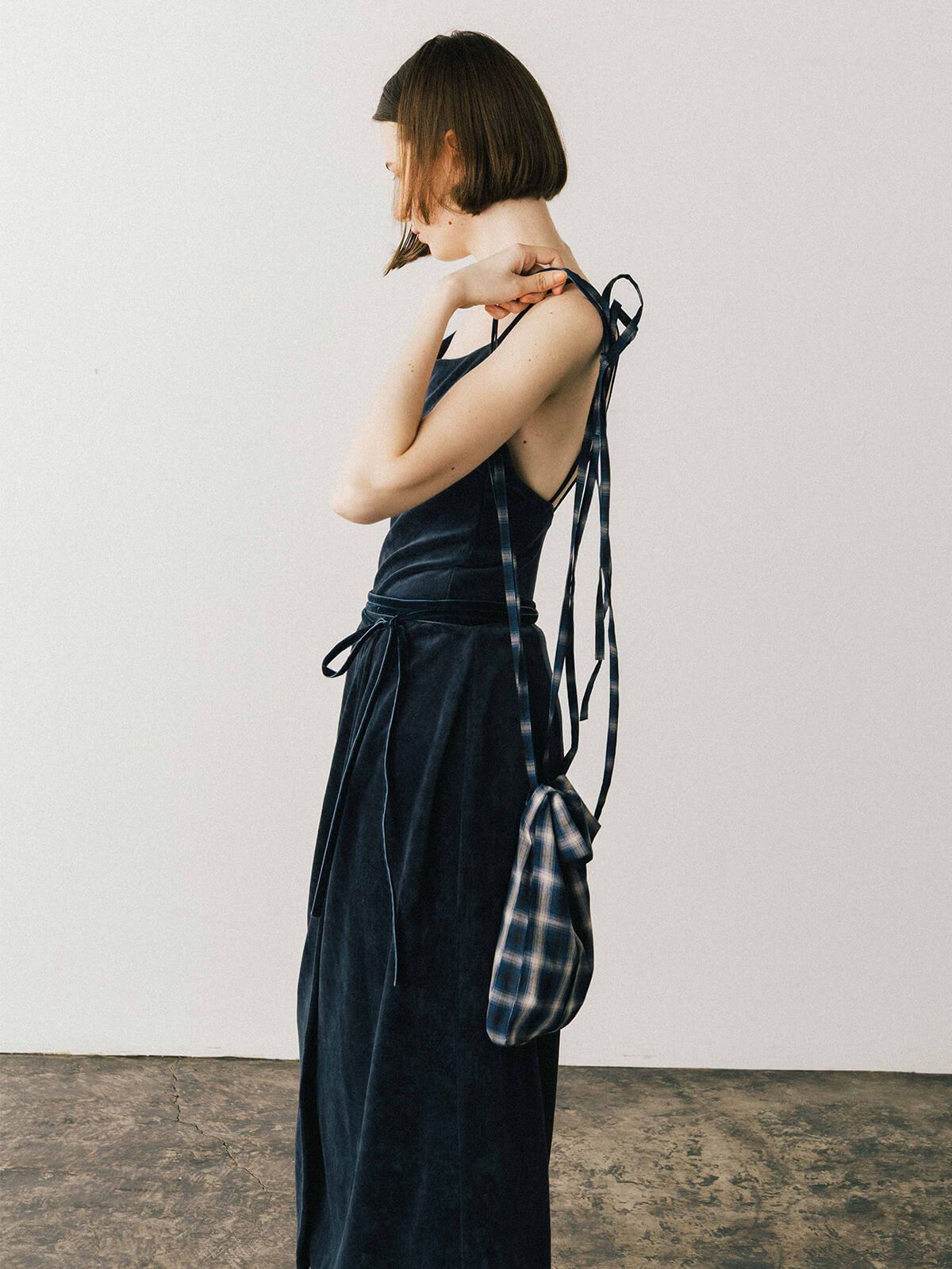 【25AW】SHEER CHECK SHIRT JACKET / シアーチェックシャツ (ブルー)
