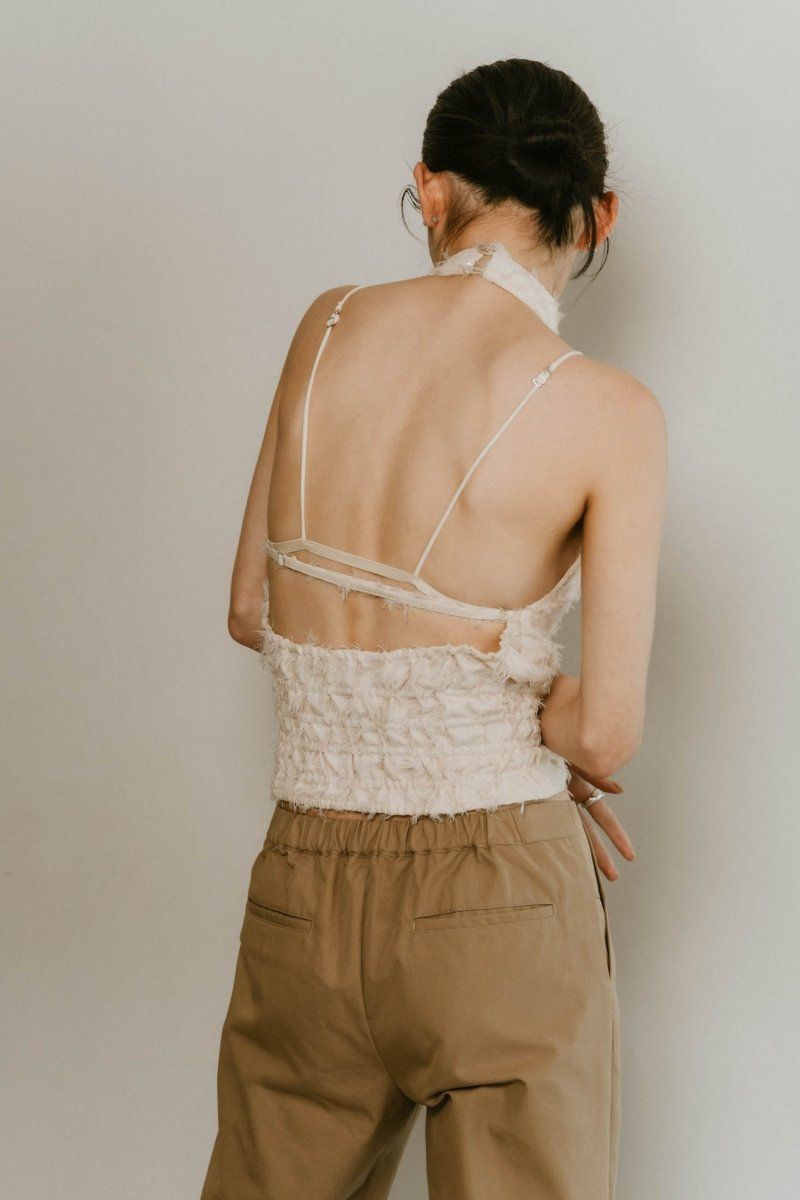 halter neck tops / ホルターネックトップス (アイボリー) / 25SS