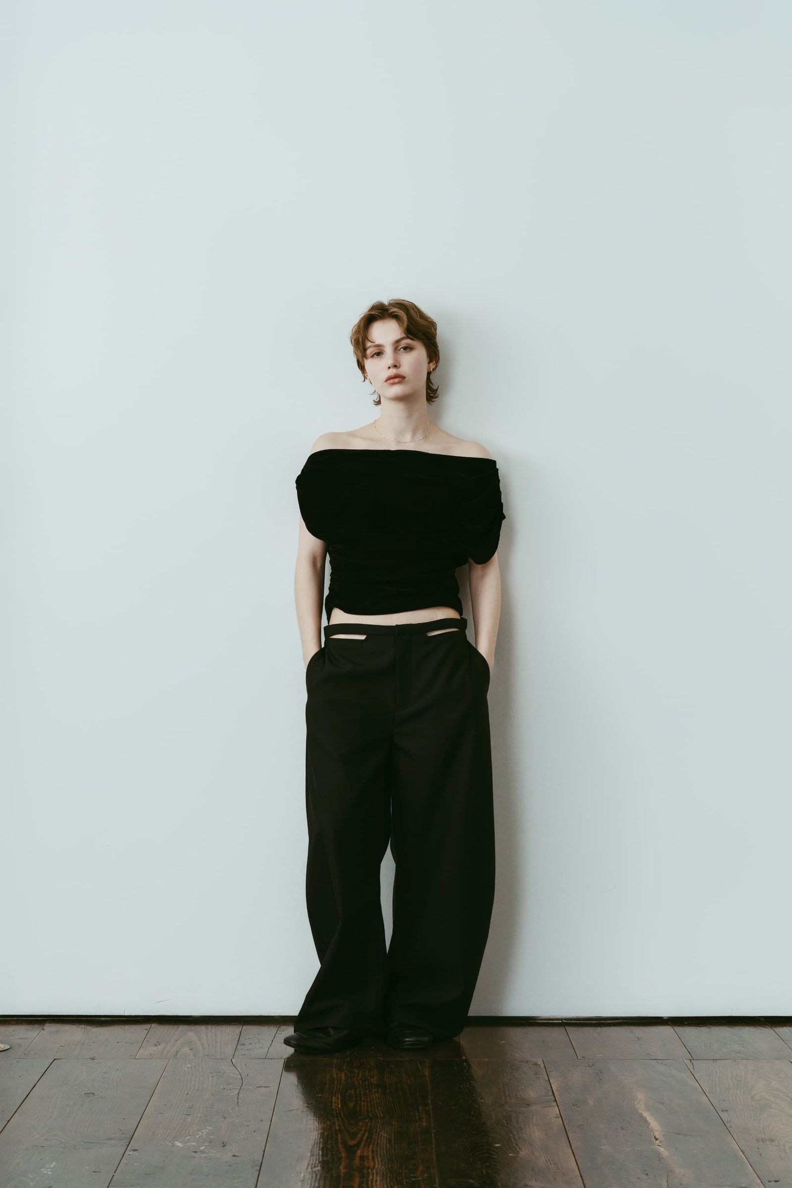 スパゲッティパンツ spaghetti pants (Black) /  26SS
