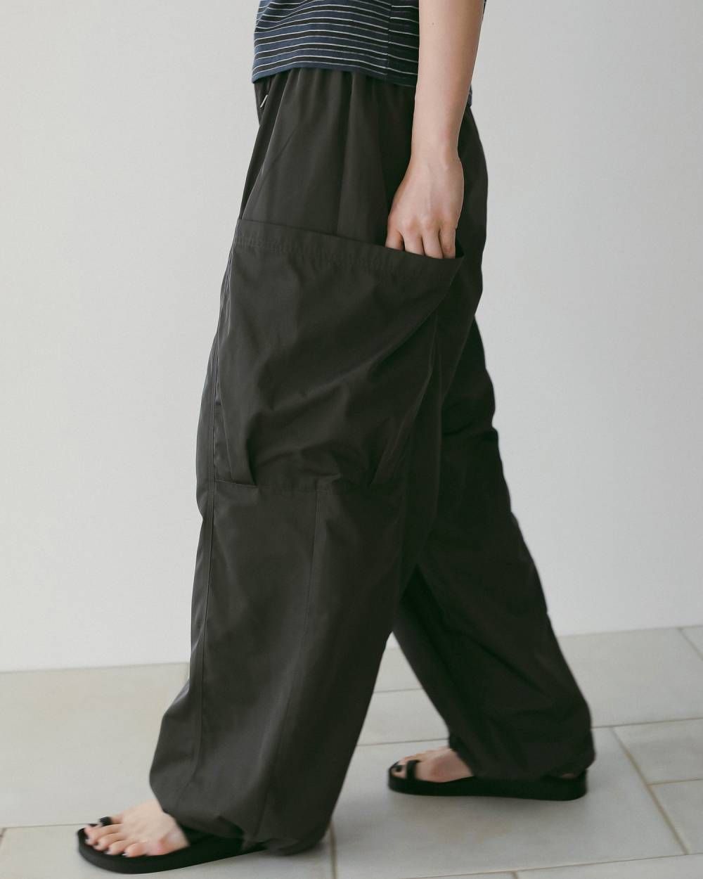 Twill Cargo Pants (C/gry) / ツイルカーゴパンツ (チャコールグレー) / 26SS