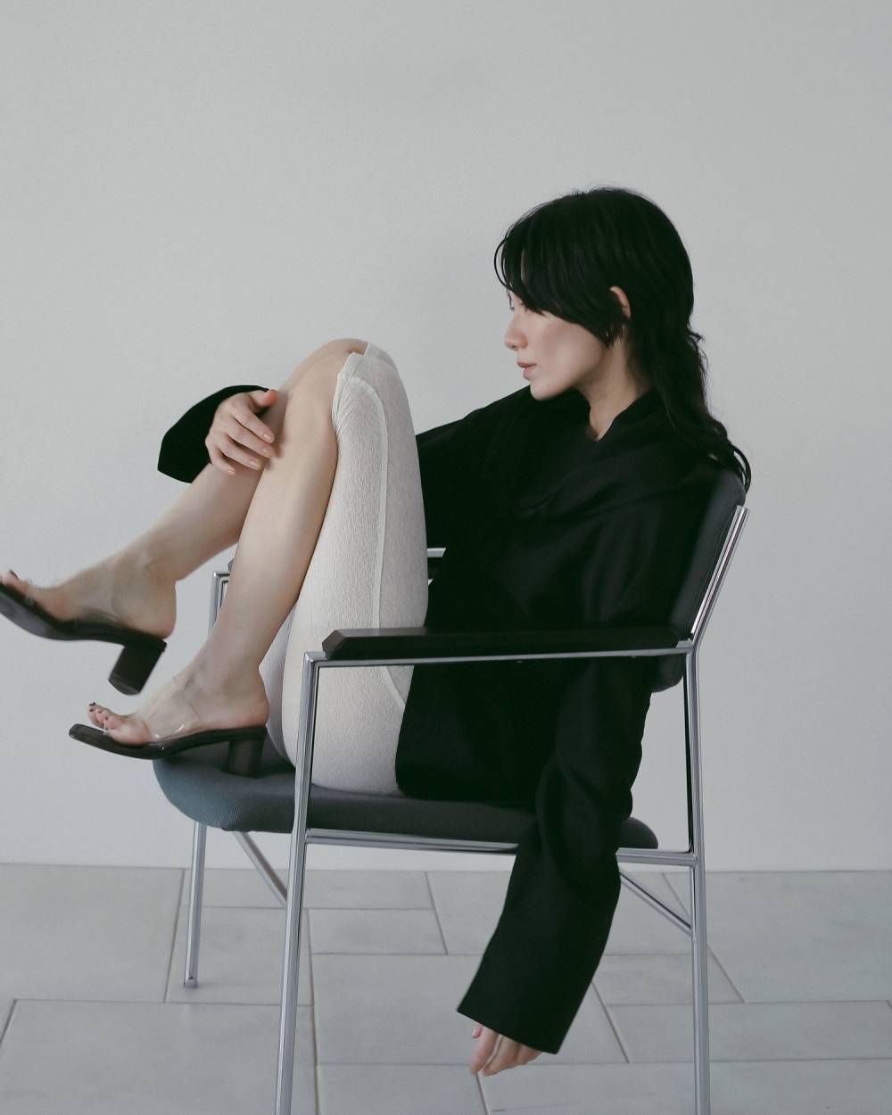 Square Clear Sandals (Clear) / スクエア クリアサンダル (クリア) / 26SS