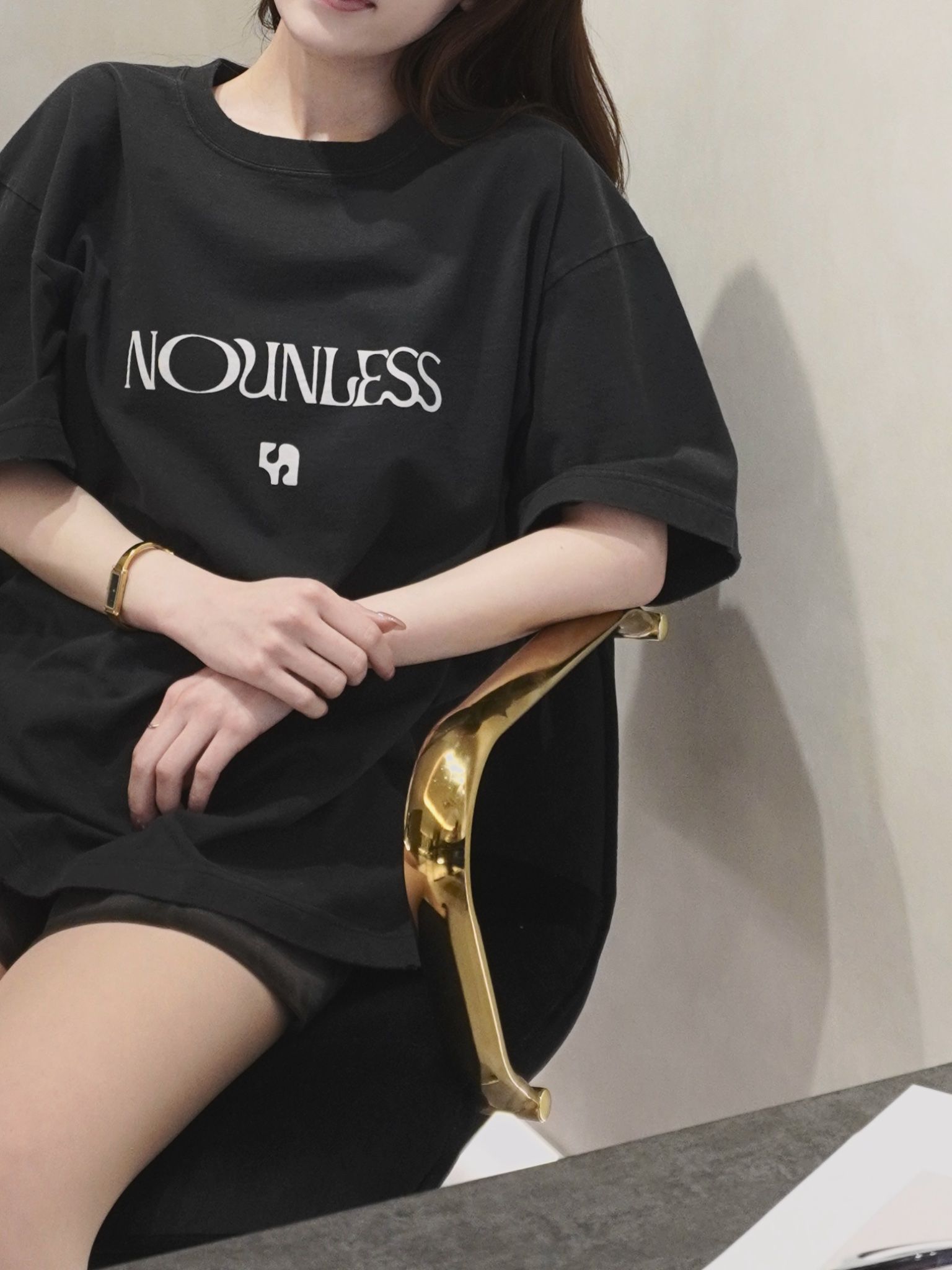 NOUNLESS - 【残り一点】NL Logo Mark Over Tee | ACRMTSM