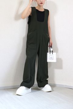 W POCKET AIO / ダブルポケットオールインワン (カーキ) / リラックスコーデ