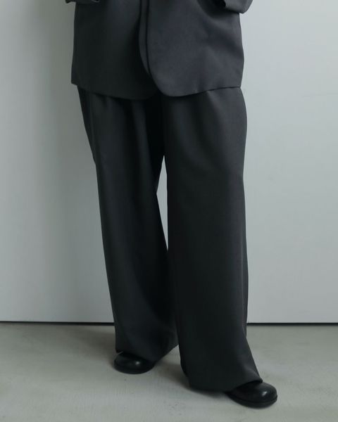 Heather Stretch Pants / ヘザー ストレッチパンツ (チャコールグレー)
