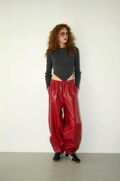 Bustier ribbed knit top / ビスチェリブニットトップス (チャコールグレー) / 25AW