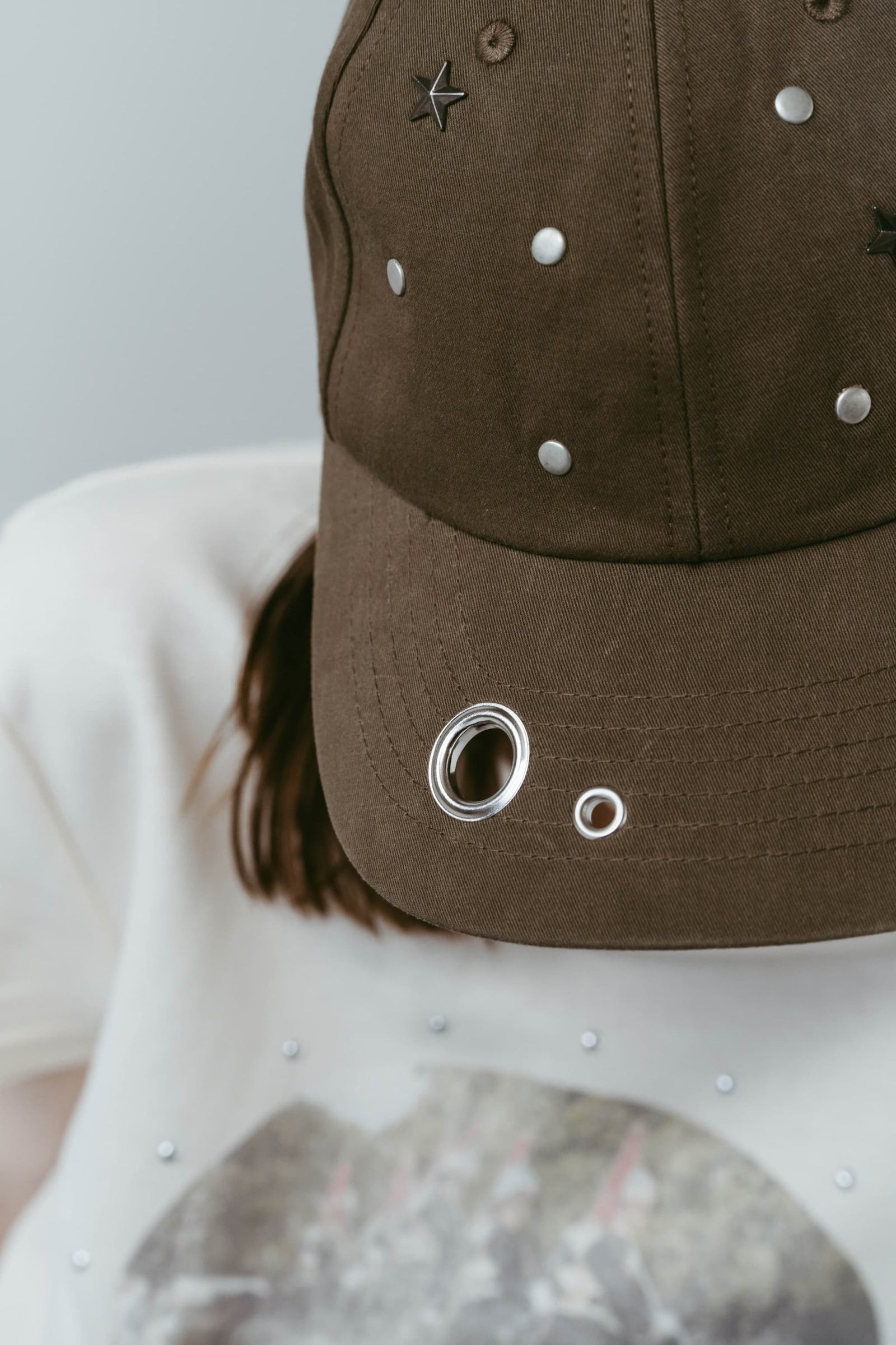 スタッズキャップ (ブラウン) studded cap (Brown) /  26SS