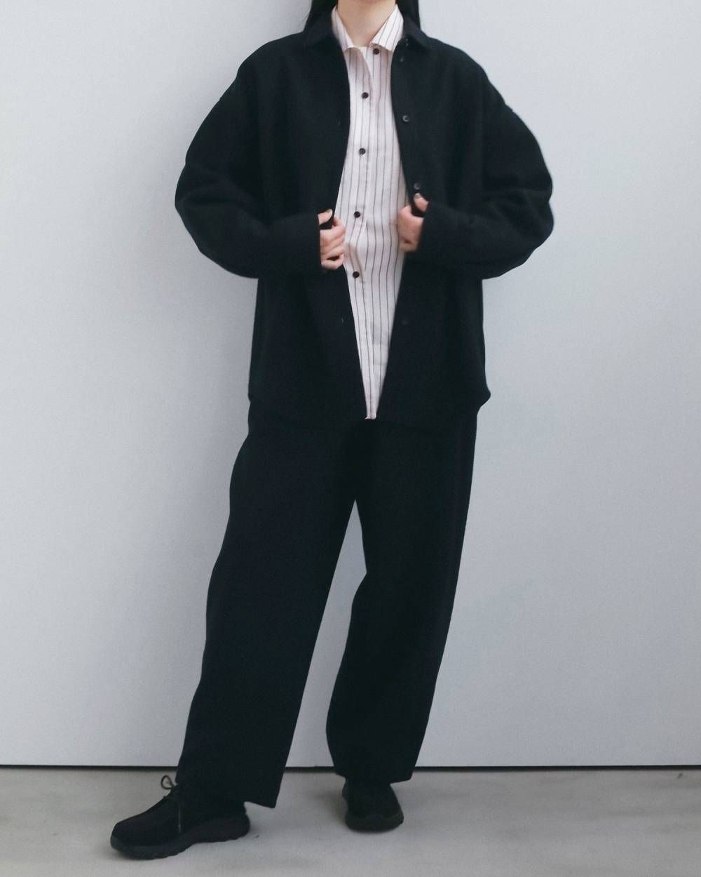 ウールオーバーシャツ (ネイビー) Wool Over Shirts (Navy) / 26AW 【6月29日まで期間限定予約】